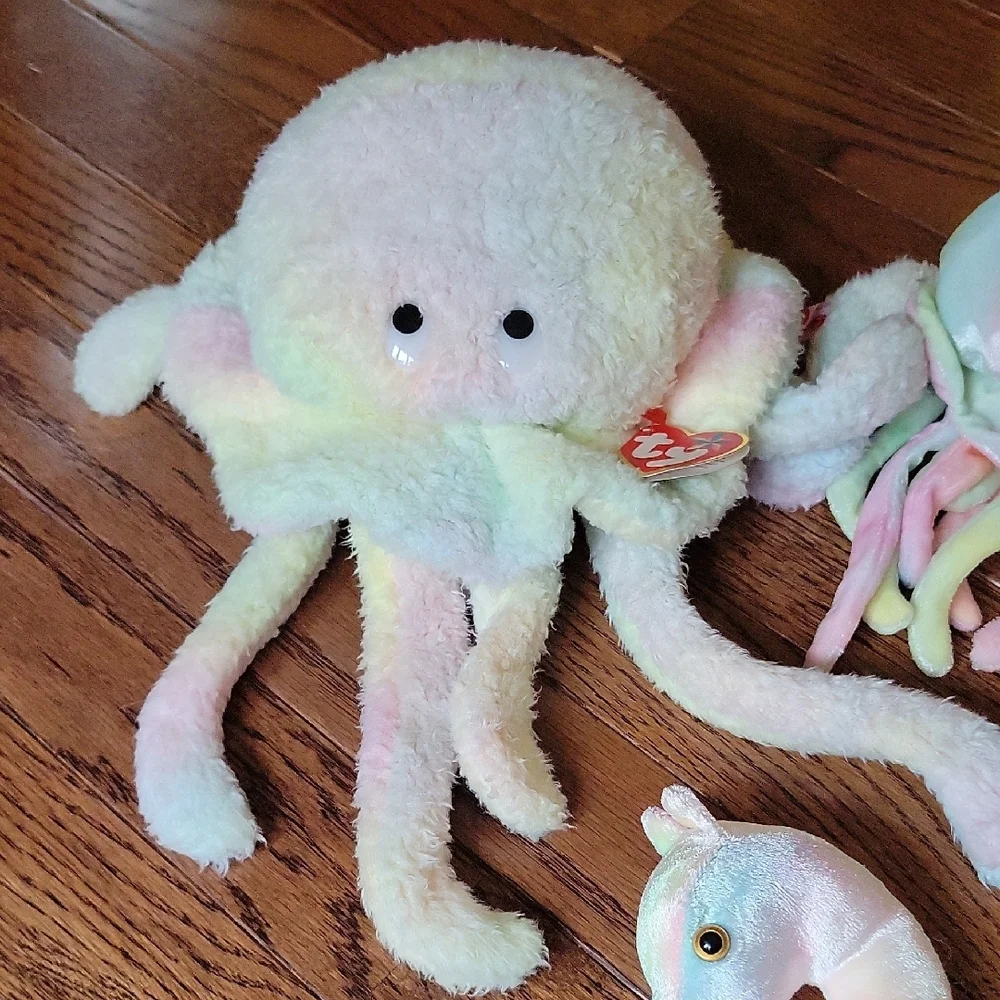 Tie Dye Ty Beanie Baby Bundle - Picture 3 of 6